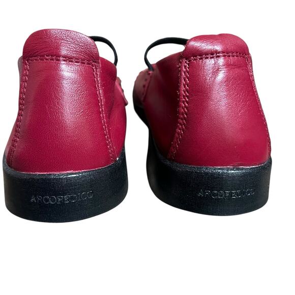 Arcopedico Shawna Red Leather Mary Jane Ballet Shoes Flats Sz EU 40 US 9 - Picture 10 of 12
